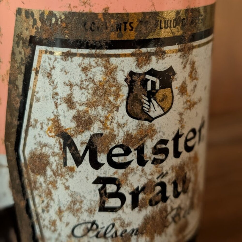 Vintage Meister Brau Beer Can 1956 Heavily Rusted - Picture 2 of 11